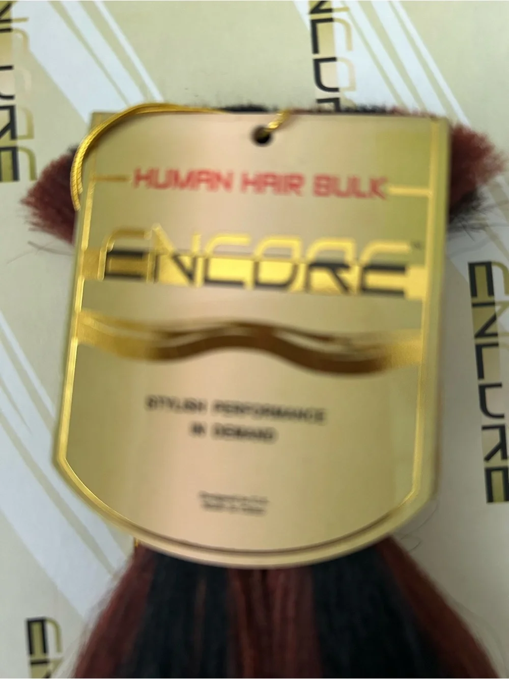 Encore 100% Human Hair Yaky Bulk 16 Inches Color FR1B/33